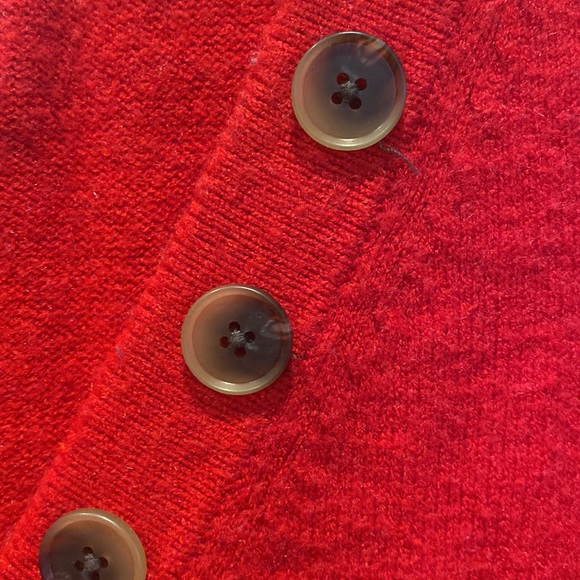 Holiday red Anthropologie sweater, like new - Picture 3 of 5